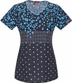 Dickies Jr. Fit V-Neck Once In A Wild Scrub Top