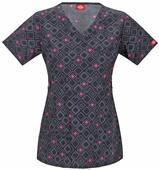 Dickies "Youtility" Jr. Fit Mock Wrap Scrub Top