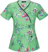 Cherokee Women's Mock Wrap V-Neck Scrub Top