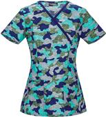 Runway by Cherokee Women's Mock Wrap Scrub Tops Runway by Cherokee Women's Mock Wrap Scrub Tops