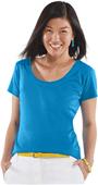 LAT Sportswear Ladies Deep Scoop Neck Tee LAT Sportswear Ladies Deep Scoop Neck Tee
