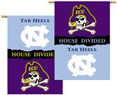 NCAA E. Carolina N. Carolina House Divided Banner NCAA E. Carolina N. Carolina House Divided Banner
