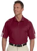 Adidas Golf Mens Climalite 3-Stripes Cuff Polo Adidas Golf Mens Climalite 3-Stripes Cuff Polo