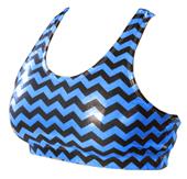 Pizzazz Chevron Metallic Sports Bra Pizzazz Chevron Metallic Sports Bra