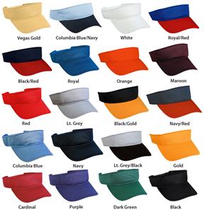 Adjustable Adult or Youth Mesh Visors 20 Colors