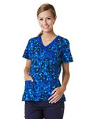 Maevn Prints Women's MockWrap Princess Scrub Tops Maevn Prints Women's MockWrap Princess Scrub Tops