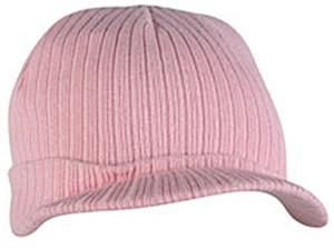 Outdoor Pink Cotton/Polyester Knit with Visor