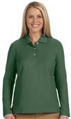 Devon & Jones Ladies Pima Piqué Long-Sleeve Polo Devon & Jones Ladies Pima Piqué Long-Sleeve Polo