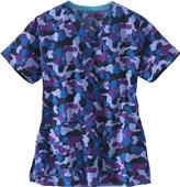 Carhartt Women's V-Neck Print Cool Camo Scrub Top