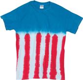 Dyenomite Novelty Flag Tie Dye T-Shirt Dyenomite Novelty Flag Tie Dye T-Shirt
