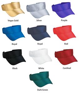 Adjustable Dazzle Polyester Visors 10 Colors