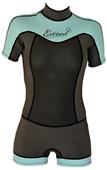 To Exceed Women's 3/2mm Enticing Shorty Wet Suit To Exceed Women's 3/2mm Enticing Shorty Wet Suit