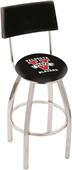 Valdosta State Chrome Swivel Bar Stool w/Back Valdosta State Chrome Swivel Bar Stool w/Back