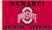 College Ohio State Beware Buckeyes Country Flag College Ohio State Beware Buckeyes Country Flag