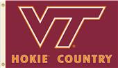 College Virginia Tech Beware Hokie Country Flag College Virginia Tech Beware Hokie Country Flag