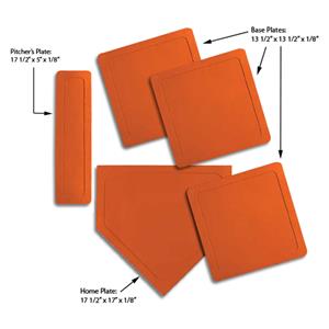 Markwort Throw Down Baseball Bases-Set of 5