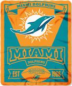 Northwest NFL Dolphins 50x60 Marque Fleece Northwest NFL Dolphins 50x60 Marque Fleece