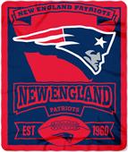 Northwest NFL Patriots 50x60 Marque Fleece Northwest NFL Patriots 50x60 Marque Fleece