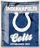 Northwest NFL Colts 50x60 Mink Sherpa Throw Northwest NFL Colts 50x60 Mink Sherpa Throw