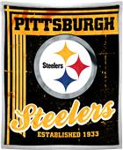 Northwest NFL Steelers 50x60 Mink Sherpa Throw Northwest NFL Steelers 50x60 Mink Sherpa Throw
