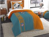 Northwest NFL Dolphins Twin Comforter & Sham Northwest NFL Dolphins Twin Comforter & Sham