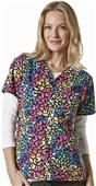 WonderWink Womens Golf Print Scrub Top WonderWink Womens Golf Print Scrub Top