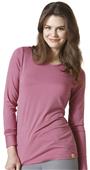 WonderWink Layers Womens Long Sleeve Striped Tee WonderWink Layers Womens Long Sleeve Striped Tee