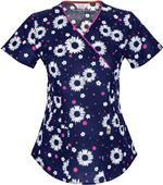 Code Happy Fashion Prints Mock Wrap Scrub Tops Code Happy Fashion Prints Mock Wrap Scrub Tops