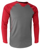 Baw Men's Xtreme-Tek Long Sleeve Baseball Shirt Baw Men's Xtreme-Tek Long Sleeve Baseball Shirt