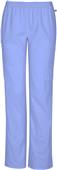 Cherokee Womens Mid-rise Elastic Waist Scrub Pants Cherokee Womens Mid-rise Elastic Waist Scrub Pants