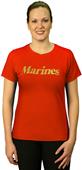 Battlefield Collection Marines Women's Glitter Tee Battlefield Collection Marines Women's Glitter Tee