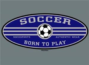 Closeout - Born to Play Soccer tshirt AXXL & AXL