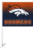 NFL Denver Broncos 2-Sided 11" x 14" Car Flag NFL Denver Broncos 2-Sided 11" x 14" Car Flag