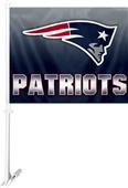NFL New England Patriots 2-Sided 11"x14" Car Flag NFL New England Patriots 2-Sided 11"x14" Car Flag