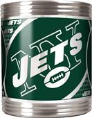 NFL New York Jets Stainless Steel Can Holder NFL New York Jets Stainless Steel Can Holder