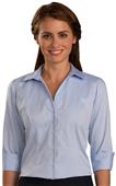 Edwards Womens 3/4 Sleeve Oxford Dress Blouse Edwards Womens 3/4 Sleeve Oxford Dress Blouse