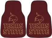 Fan Mats Texas State Univ Deluxe Car Mats (set) Fan Mats Texas State Univ Deluxe Car Mats (set)