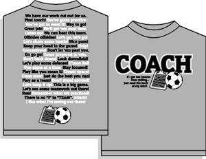 Coachisms Soccer Short Sleeve T-shirt