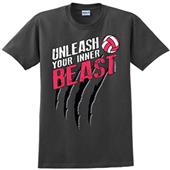 Unleash Your Inner Beast Volleyball Tee Unleash Your Inner Beast Volleyball Tee