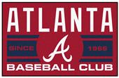 Fan Mats MLB Atlanta Braves Starter Mat Fan Mats MLB Atlanta Braves Starter Mat