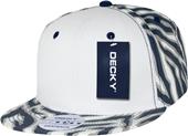 Decky Ziger White Front 6-panel Snapback Caps Decky Ziger White Front 6-panel Snapback Caps