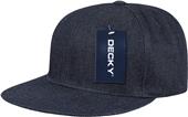 Decky Denim 6-panel Snapback Caps Decky Denim 6-panel Snapback Caps