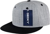 Decky Heather Grey 6-panel Snapback Caps Decky Heather Grey 6-panel Snapback Caps