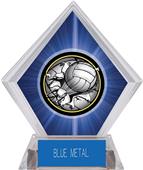 Bust-Out Volleyball Blue Diamond Ice Trophy Bust-Out Volleyball Blue Diamond Ice Trophy