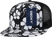 Decky Floral Flat Bill 5-panel Trucker Cap Decky Floral Flat Bill 5-panel Trucker Cap