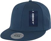 Decky Flat Bill 6-Panel Flex Baseball Caps Decky Flat Bill 6-Panel Flex Baseball Caps
