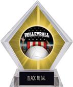 Award Patriot Volleyball Yellow Diamond Ice Trophy Award Patriot Volleyball Yellow Diamond Ice Trophy