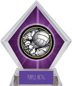 Bust-Out Volleyball Purple Diamond Ice Trophy Bust-Out Volleyball Purple Diamond Ice Trophy
