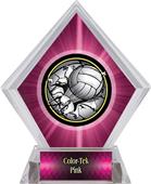 Bust-Out Volleyball Pink Diamond Ice Trophy Bust-Out Volleyball Pink Diamond Ice Trophy