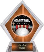 Award Patriot Volleyball Orange Diamond Ice Trophy Award Patriot Volleyball Orange Diamond Ice Trophy